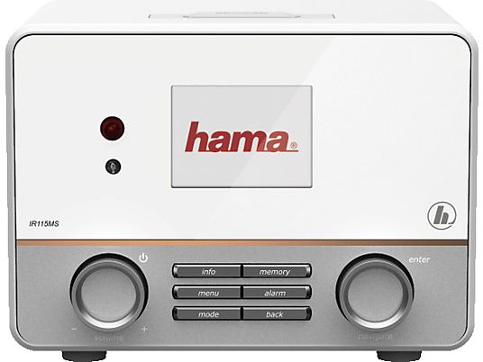 HAMA IR115MS - Radio digitale (Internet radio, Bianco)