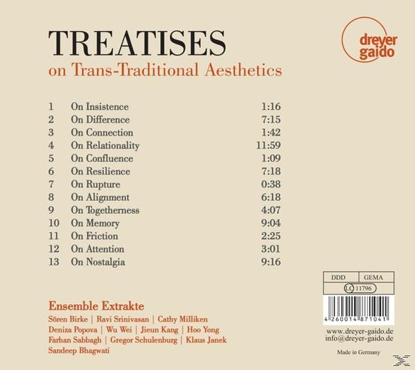 Ensemble Extrakte - Treatises on Trans-Traditional Aesthetics  - (CD)