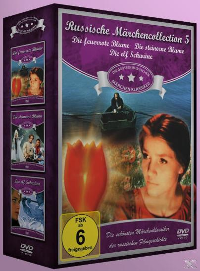 DVD 5: Die Die feuerrote / Collection Russische / Die Schwäne Blume elf Blume Märchen steinerne