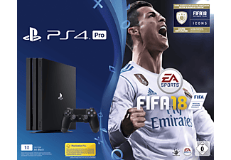 Sony Playstation 4 Pro 1tb Schwarz Fifa 18 Ps Plus 14 Tage Mediamarkt