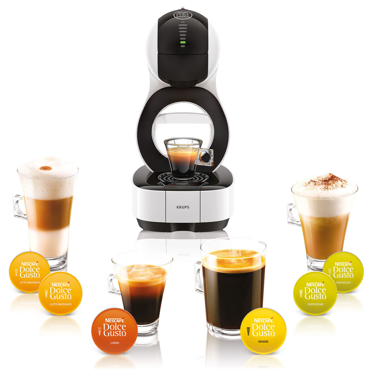 KRUPS KP1301 Nescafé® Dolce Gusto® Lumio Kapselmaschine Weiß