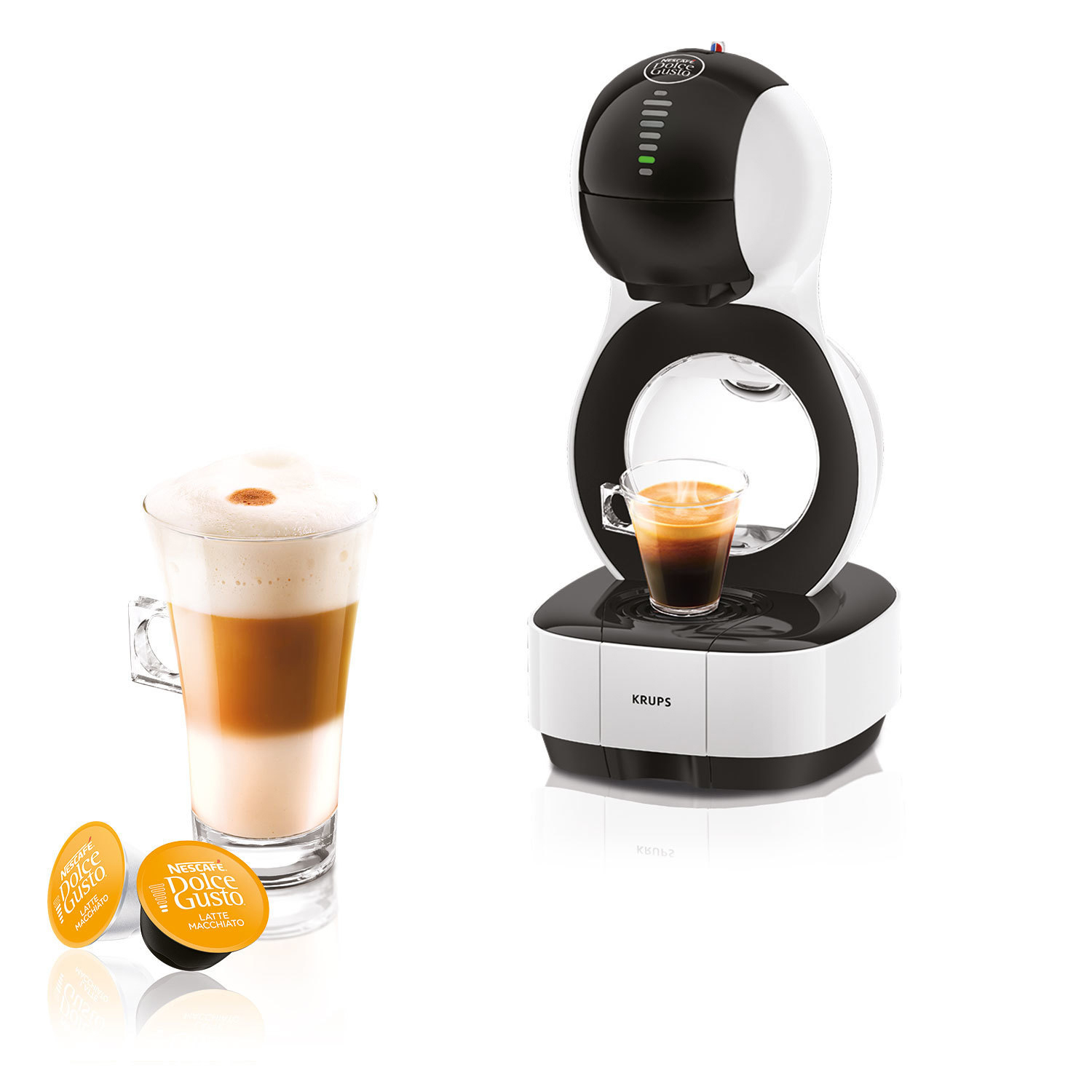 KRUPS KP1301 Nescafé® Dolce Gusto® Lumio Kapselmaschine Weiß