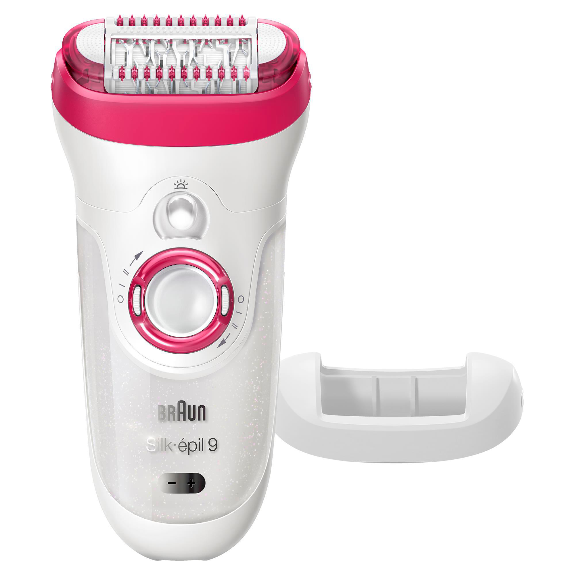 BRAUN Silk-epil 9 9-521 Epilierer, Weiß/Pink