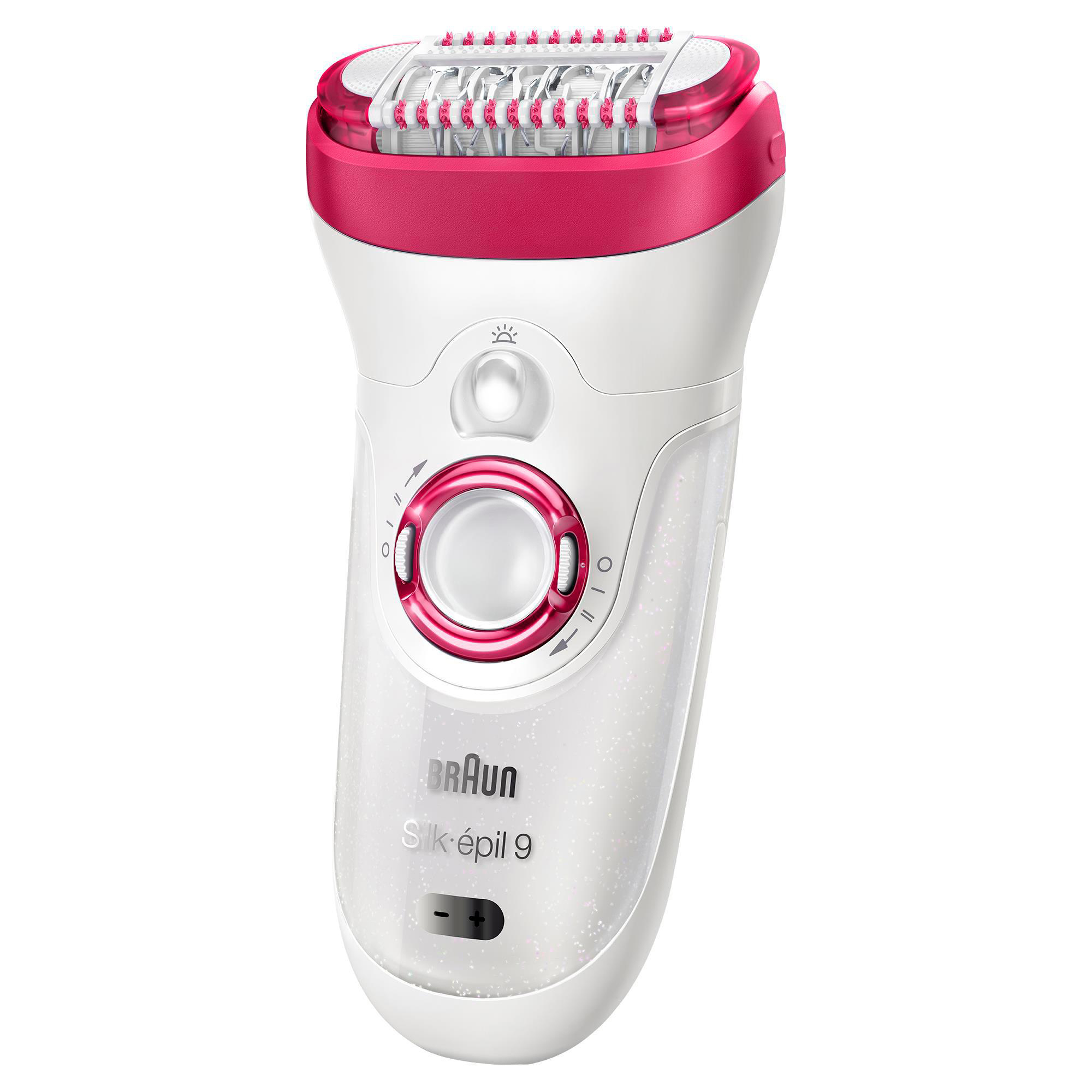 BRAUN Silk-epil 9 9-521 Epilierer, Weiß/Pink