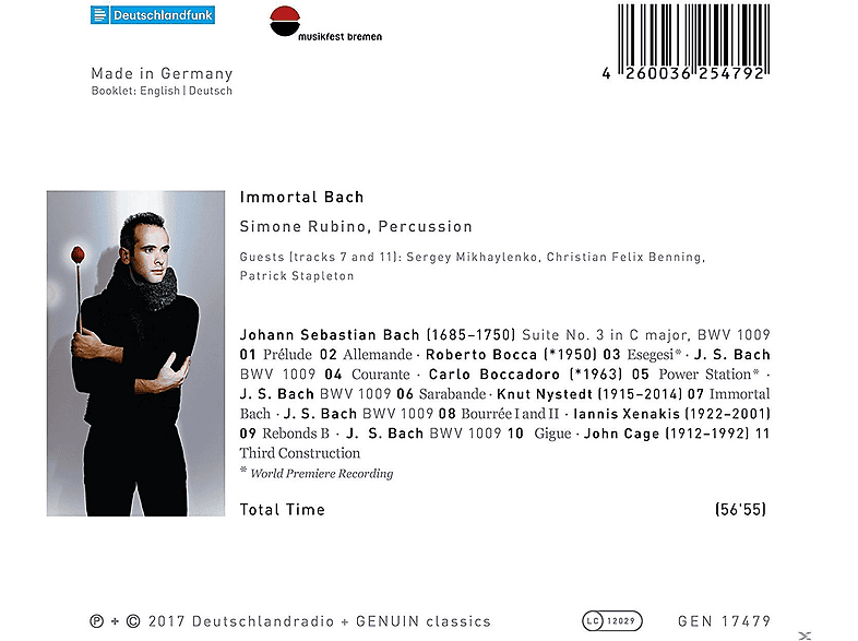 Thumbnail - Simone/+ Rubino - Immortal Bach (CD)