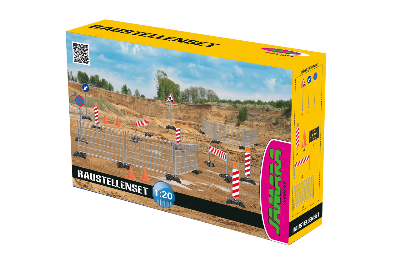 JAMARA Baustellenset 1:20 Spielset, Mehrfarbig