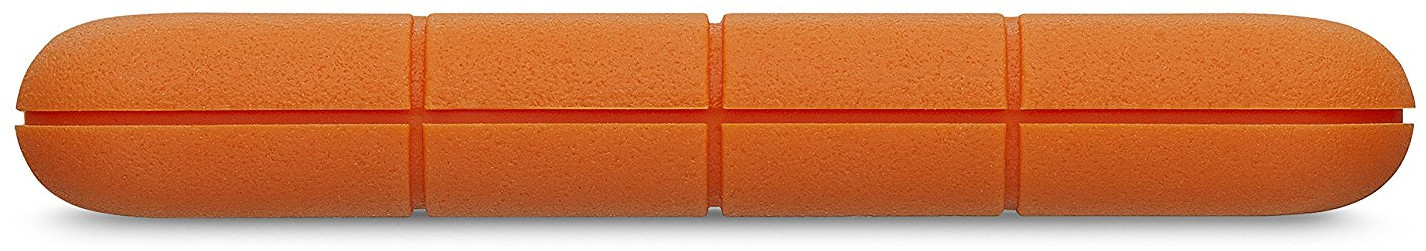 Appareil de stockage orange, rectangulaire et texturé avec quatre sections.