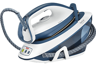 TEFAL Tefal Liberty SV7030 - Vapore stiratura stazione - 2200 W - Bianco/Blu - Ferro da stiro a caldaia (Bianco/Blu)