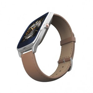 ASUS ZenWatch 2 Smart Watch Leder, 115 mm, Silber/Braun