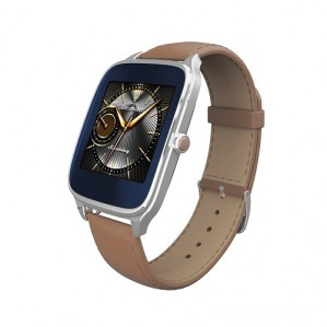 ASUS ZenWatch 2 Smart Watch Leder, 115 mm, Silber/Braun