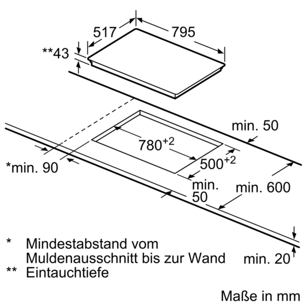 SIEMENS PQ523KB00, Einbauherdset (Elektrokochfeld, A, 71 l)