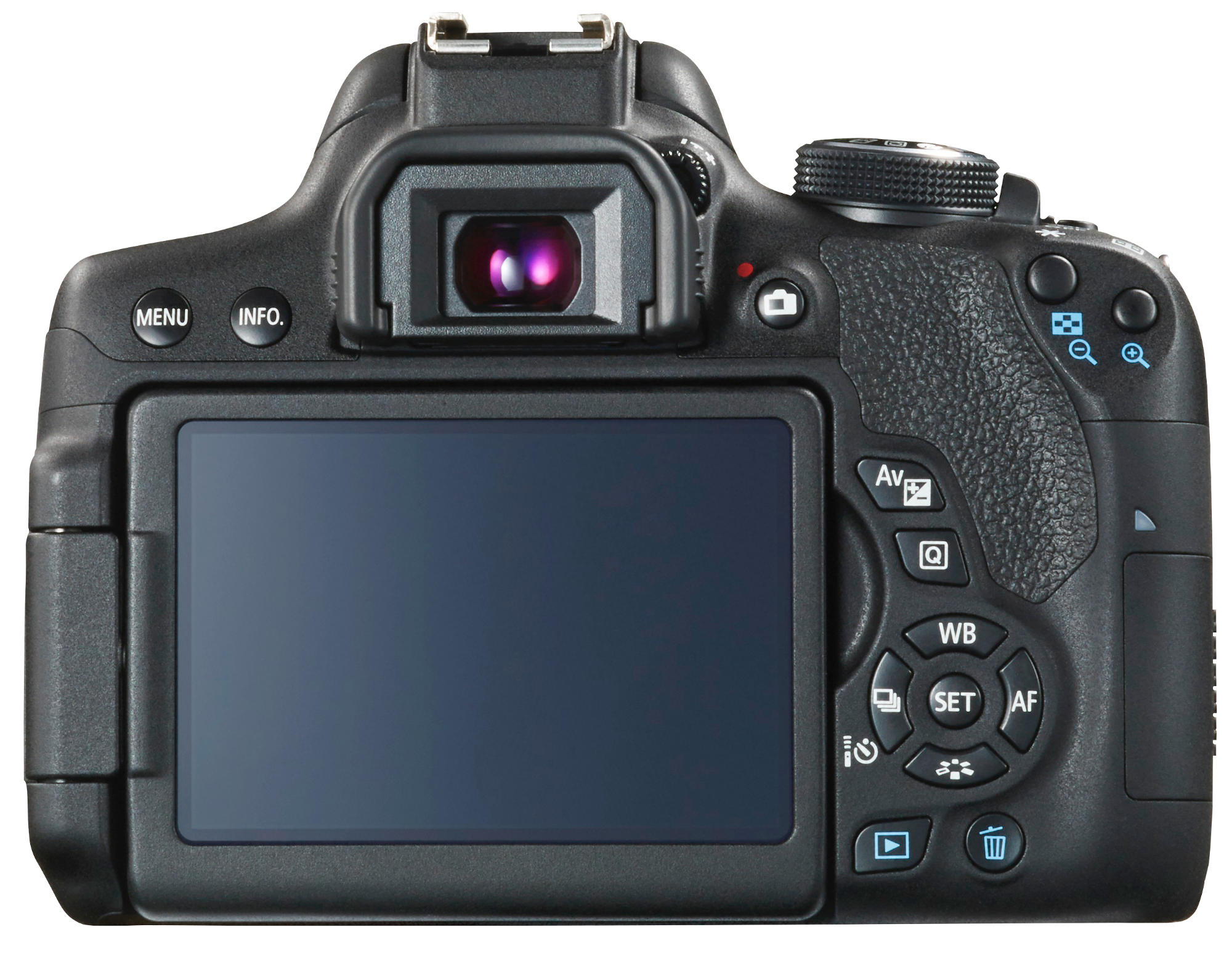 CANON EOS 750D VUK DFIN III Spiegelreflexkamera, 24,2 Megapixel, 18-55 mm Objektiv (EF-S), Touchscreen Display, WLAN, Schwarz