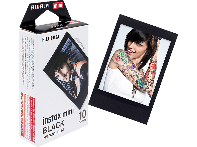 FUJIFILM instax mini Film Black Frame Sofortbildfilm Sofortbildkamera