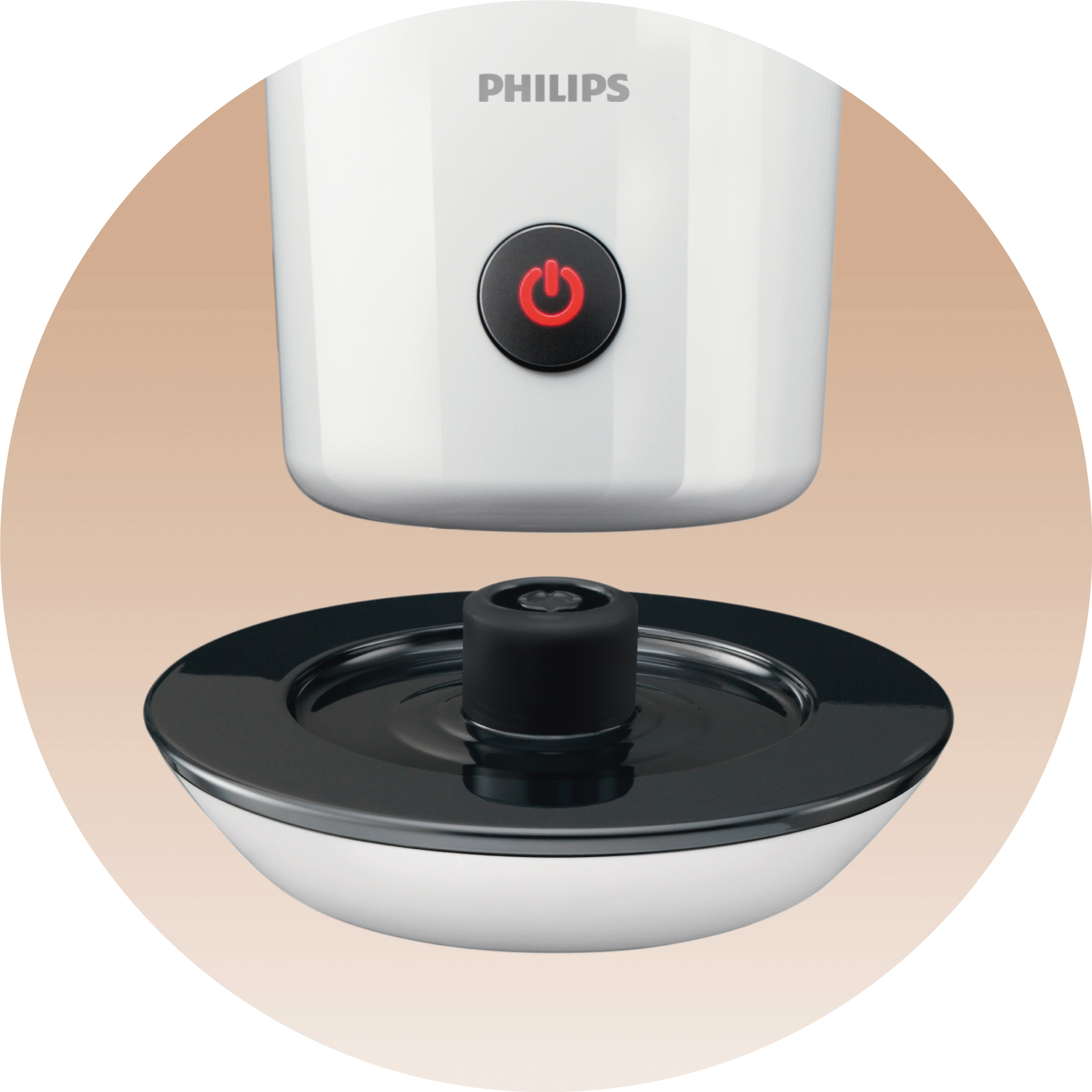 PHILIPS SENSEO® CA6500/01 Milchaufschäumer, Weiß, 500 Watt, 0,12 l