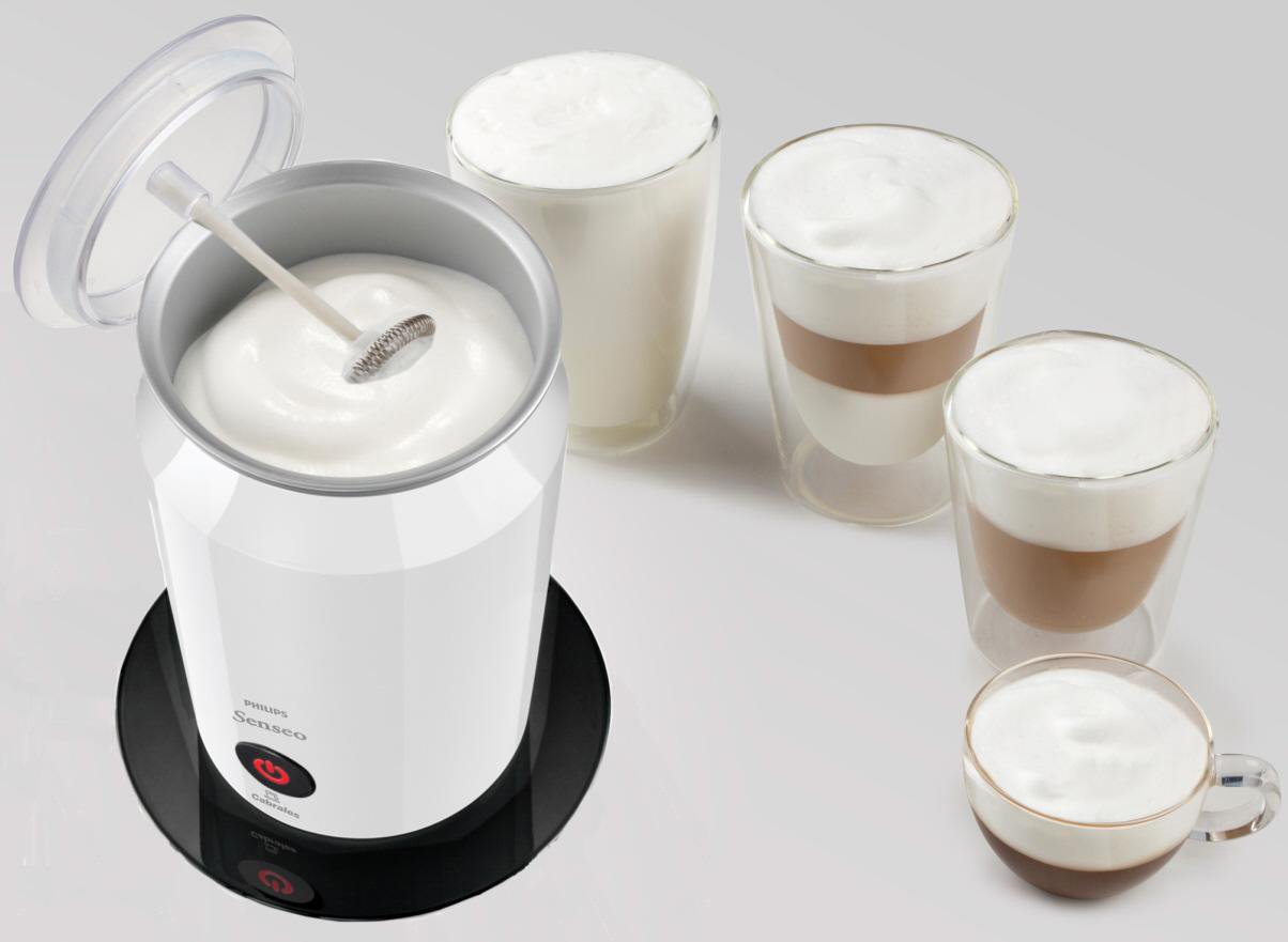 PHILIPS SENSEO® CA6500/01 Milchaufschäumer, Weiß, 500 Watt, 0,12 l