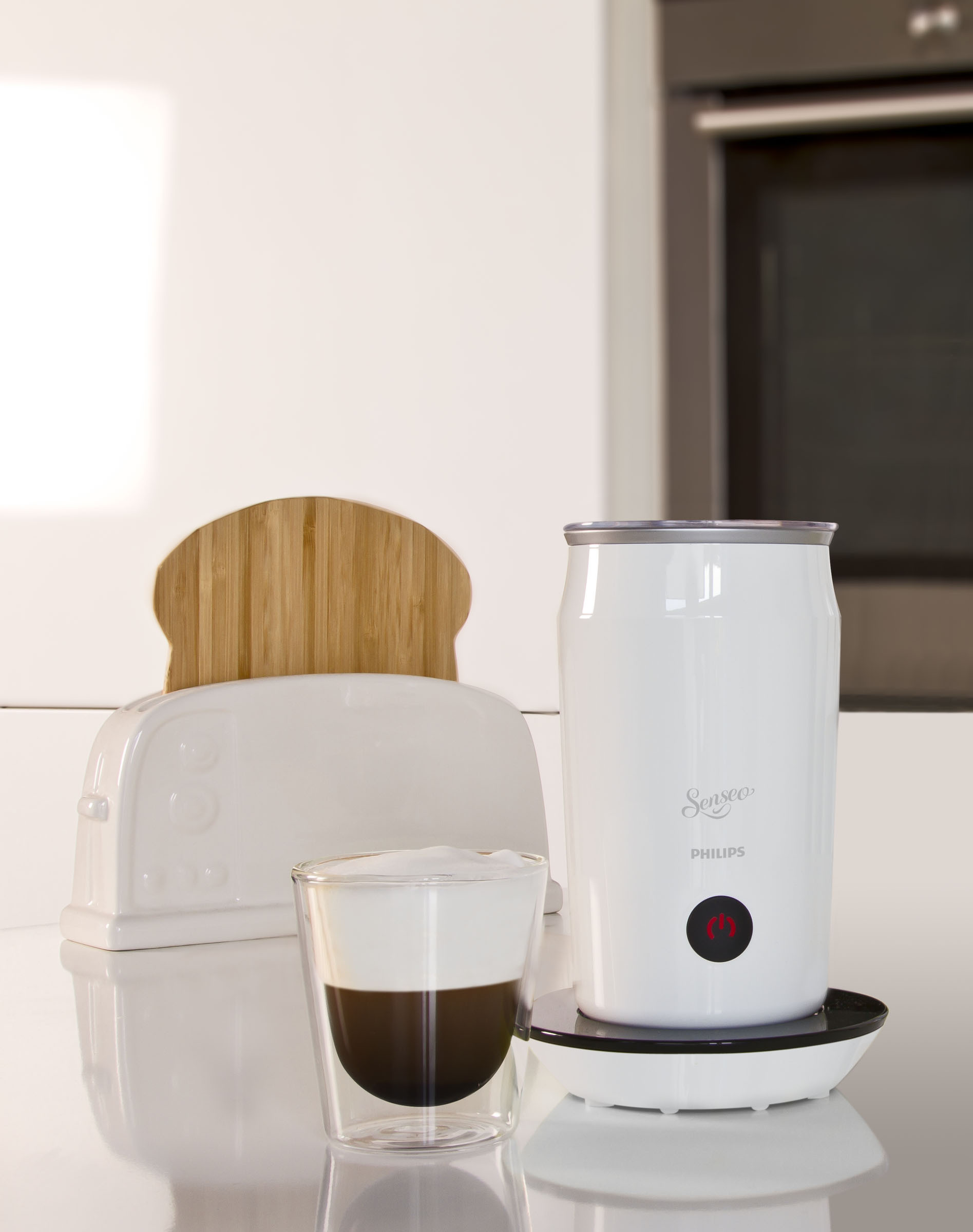 PHILIPS SENSEO® CA6500/01 Milchaufschäumer, Weiß, 500 Watt, 0,12 l