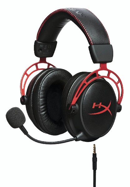 Hyperx Cloud Alpha binaural diadema negro rojo pcps4ps5xboxswitchmovil auriculares gaming pro cascos de con cable trenzado compatibles ps5 ps4 xbox one series xs y plataformas 3.5 mm headset