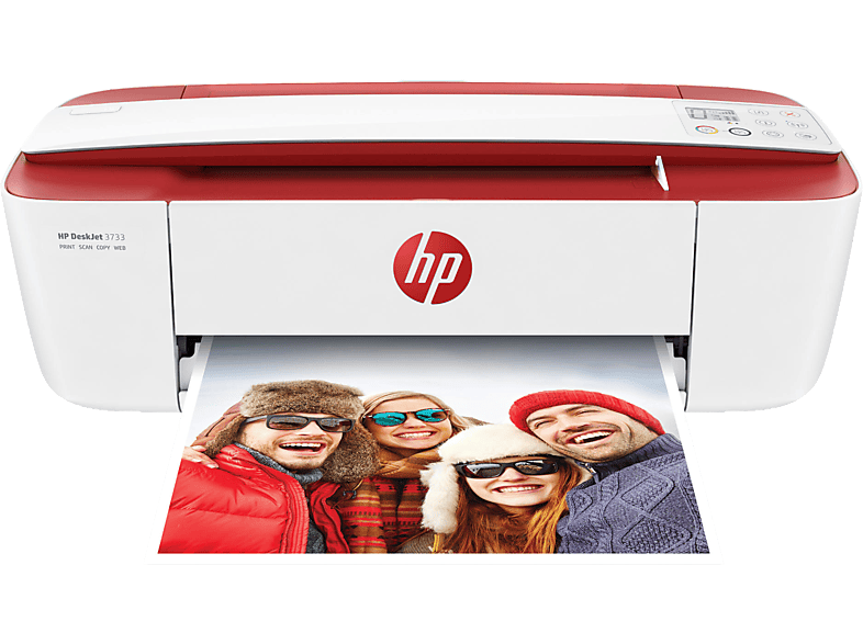 Impresora multifunción | HP 3733, Escáner, 2.0, Rojo