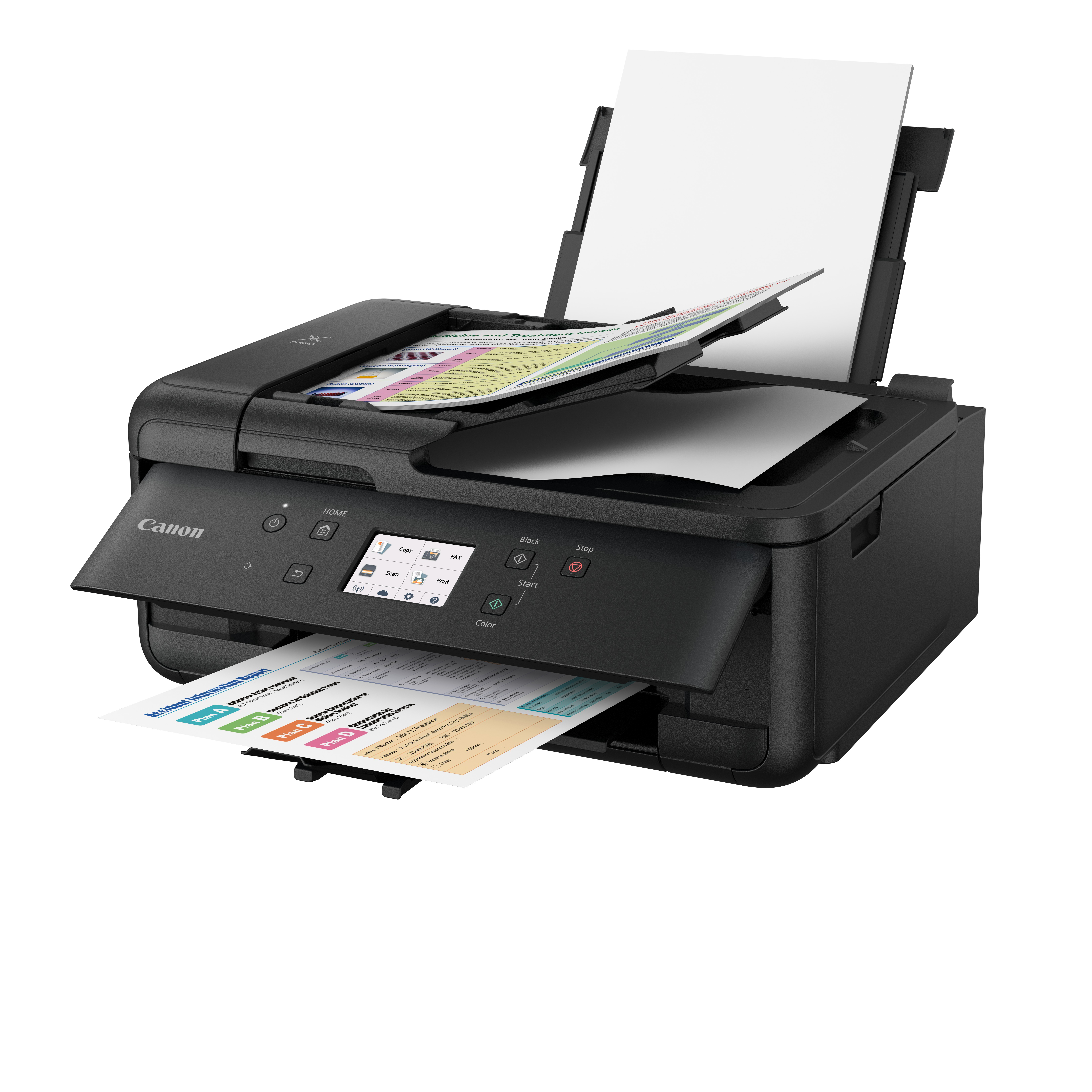 CANON Pixma TR7550 Tintenstrahldruck 4-in-1 Tinten-Multifunktionsdrucker (Farbe) WLAN