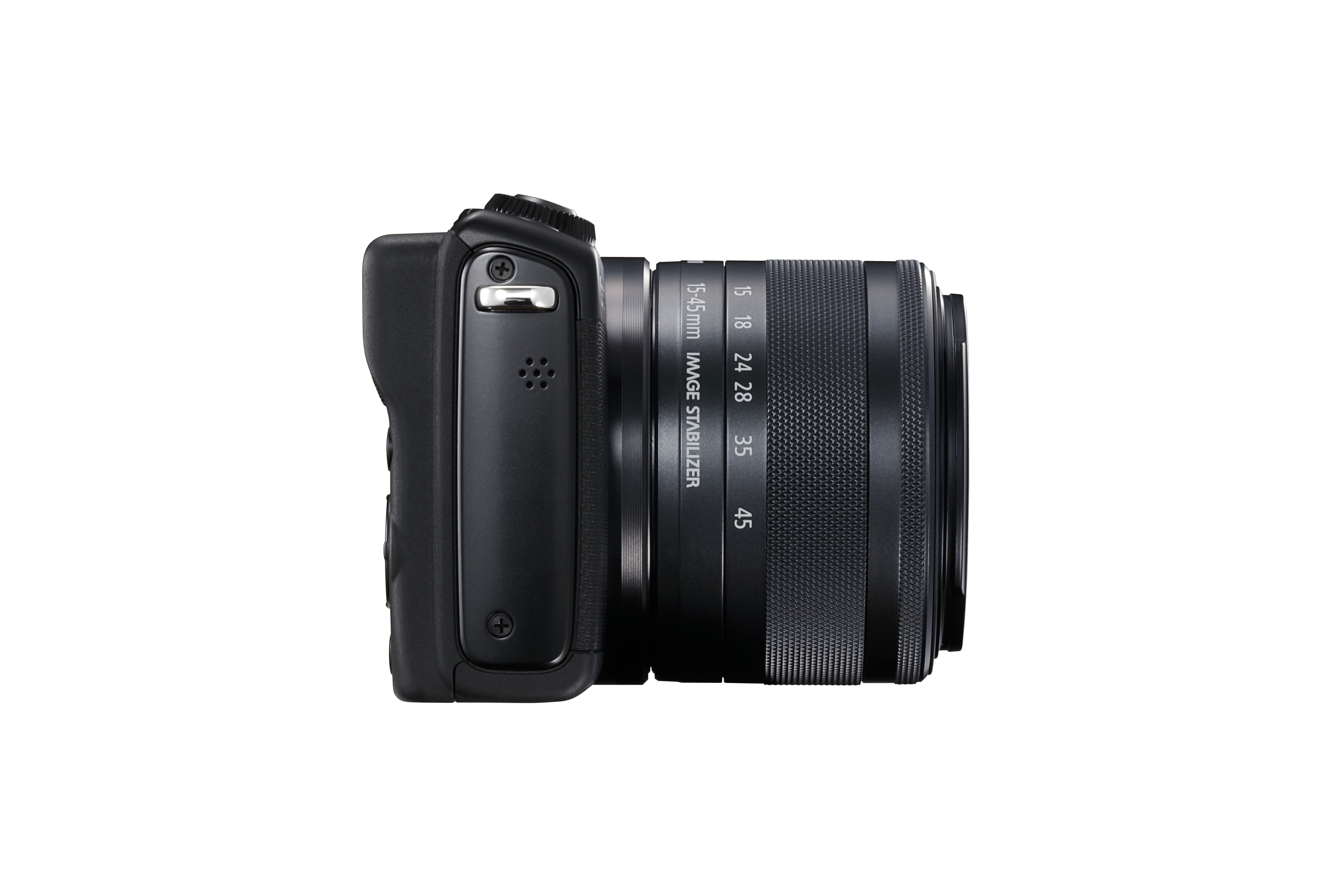 CANON EOS M100 Kit Systemkamera mit Objektiv 15-45 mm, 7,5 cm Display Touchscreen, WLAN