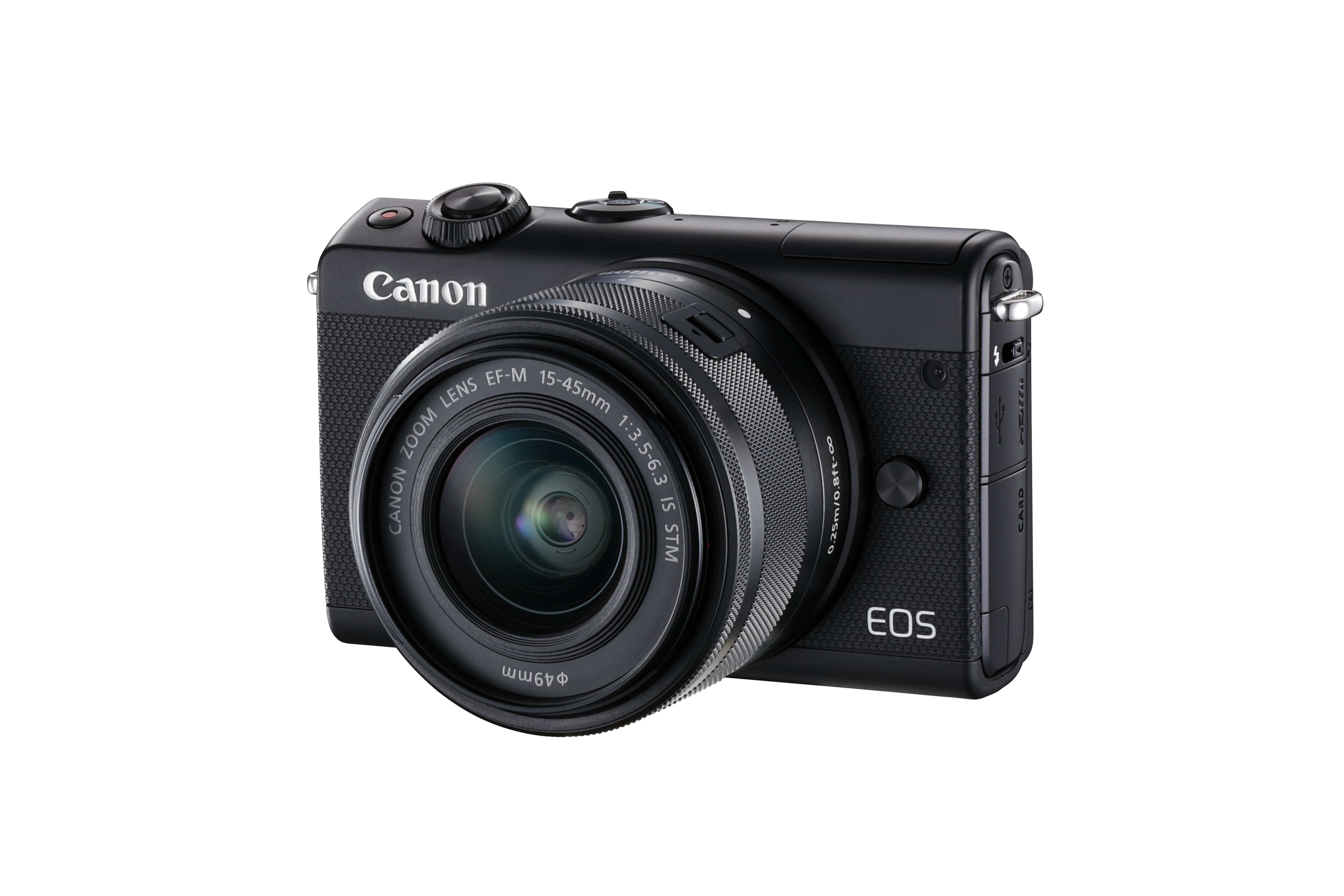 CANON EOS M100 Kit Systemkamera mit Objektiv 15-45 mm, 7,5 cm Display Touchscreen, WLAN