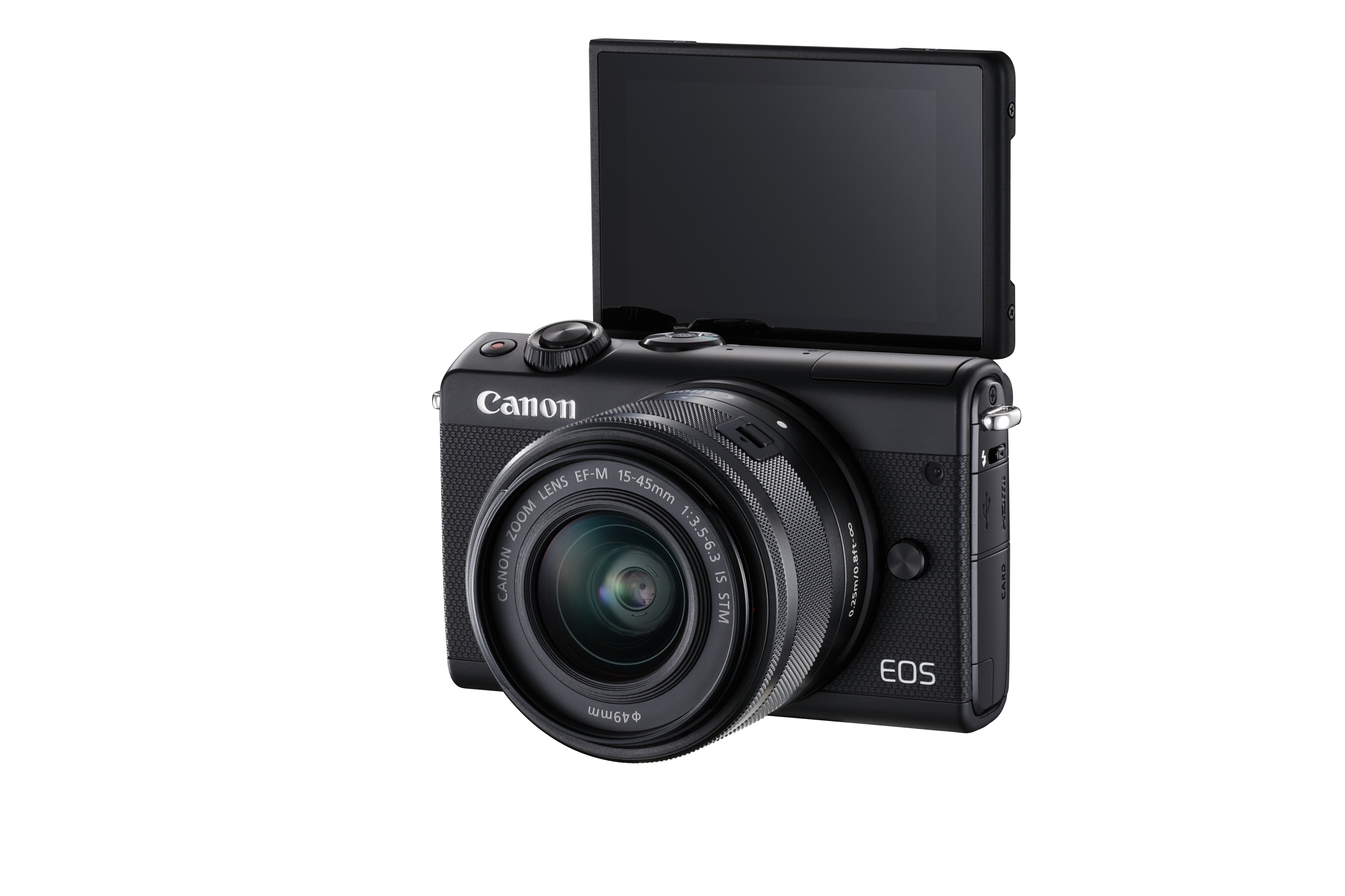 CANON EOS M100 Kit Systemkamera mit Objektiv 15-45 mm, 7,5 cm Display Touchscreen, WLAN