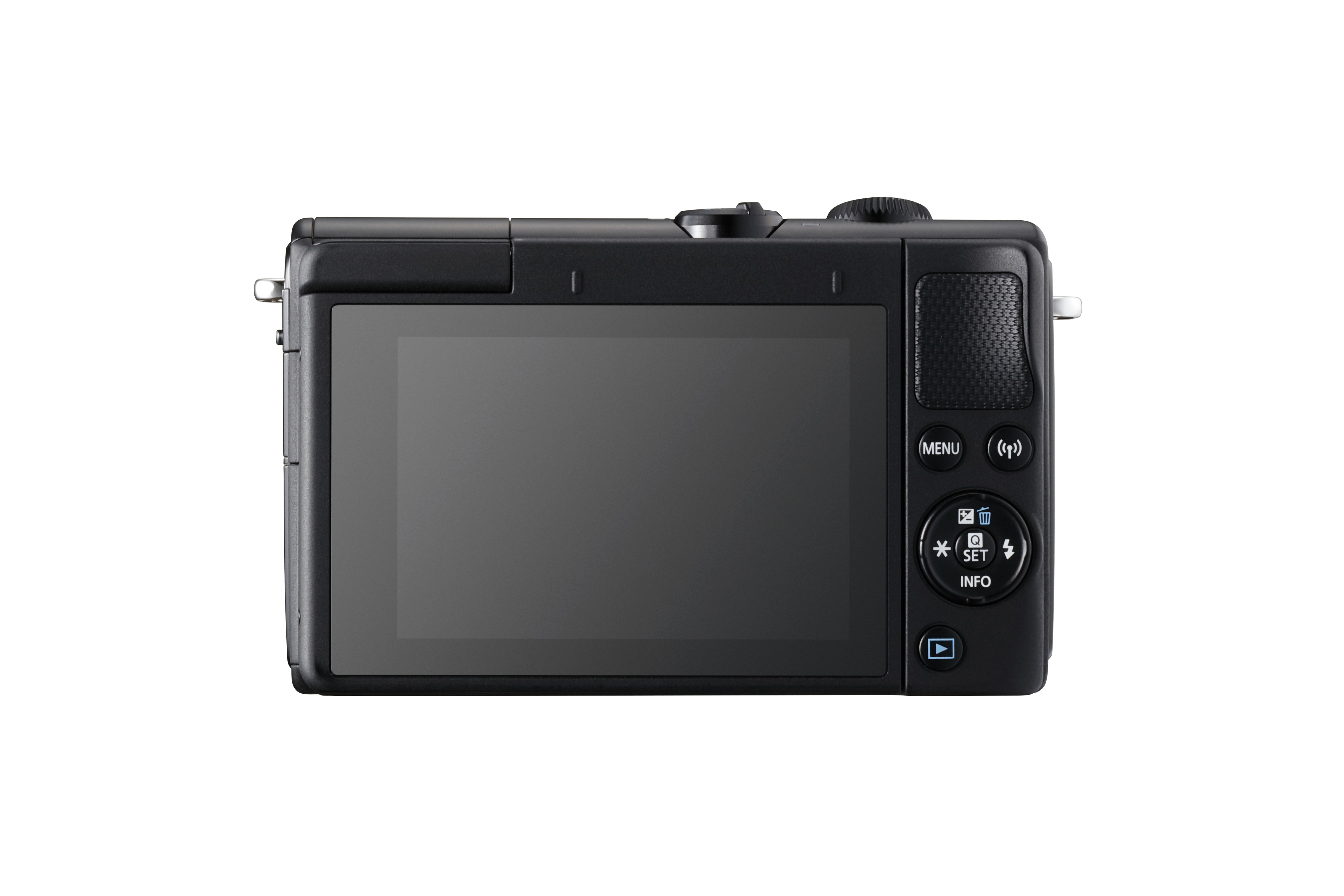 CANON EOS M100 Kit Systemkamera mit Objektiv 15-45 mm, 7,5 cm Display Touchscreen, WLAN