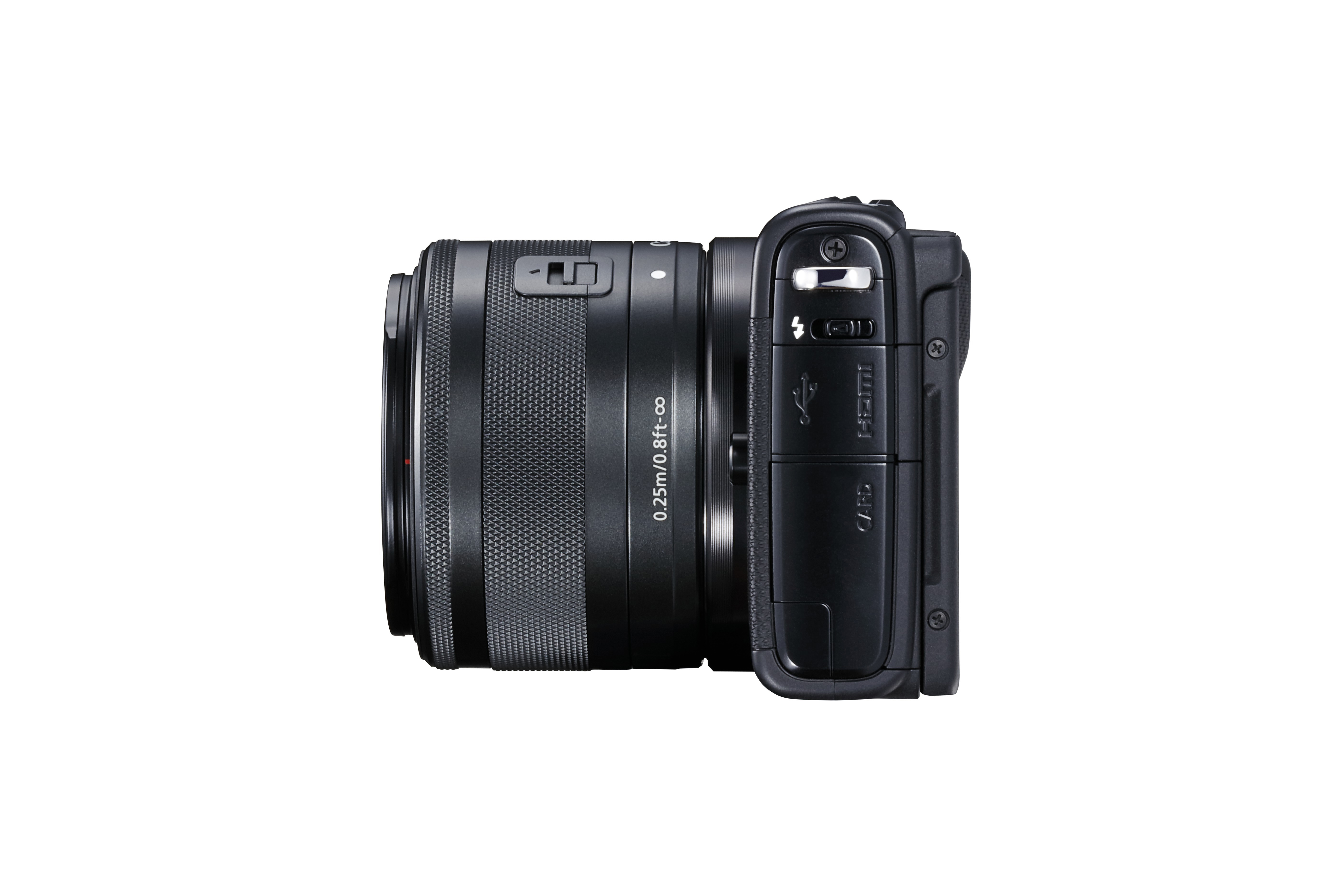 CANON EOS M100 Kit Systemkamera mit Objektiv 15-45 mm, 7,5 cm Display Touchscreen, WLAN