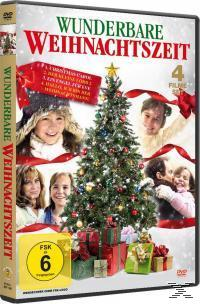 DVD-Hülle mit dem Titel 'Wunderbare Weihnachtszeit', mit festlichen Bildern und Charakteren.