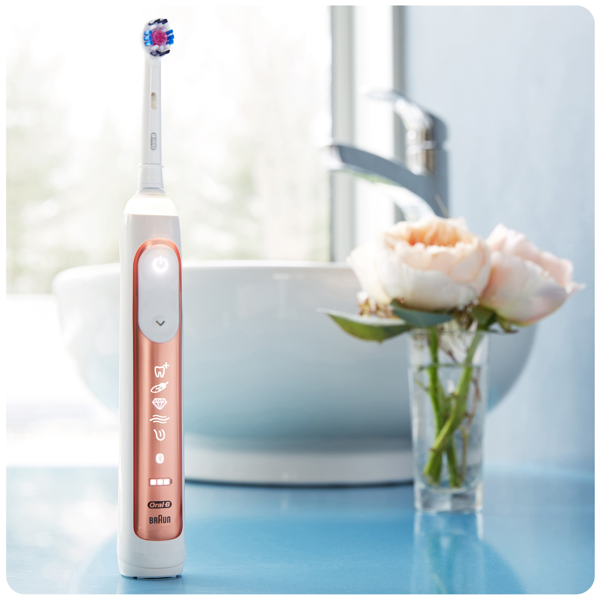 ORAL-B Genius 9300 Rose Gold Cross Action fejjel