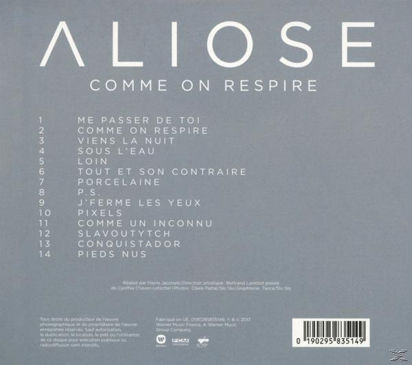 Aliose - Comme on respire  - (CD)