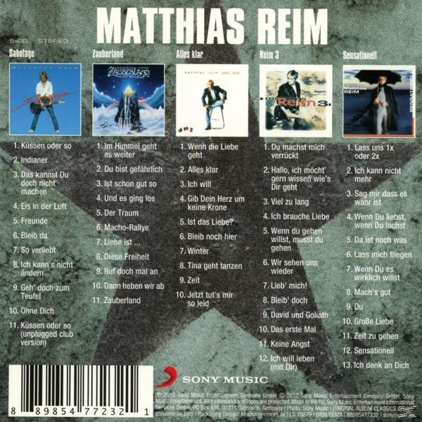 Albumcover mit mehreren Albumcovern, Text und einem Sony Music Logo.