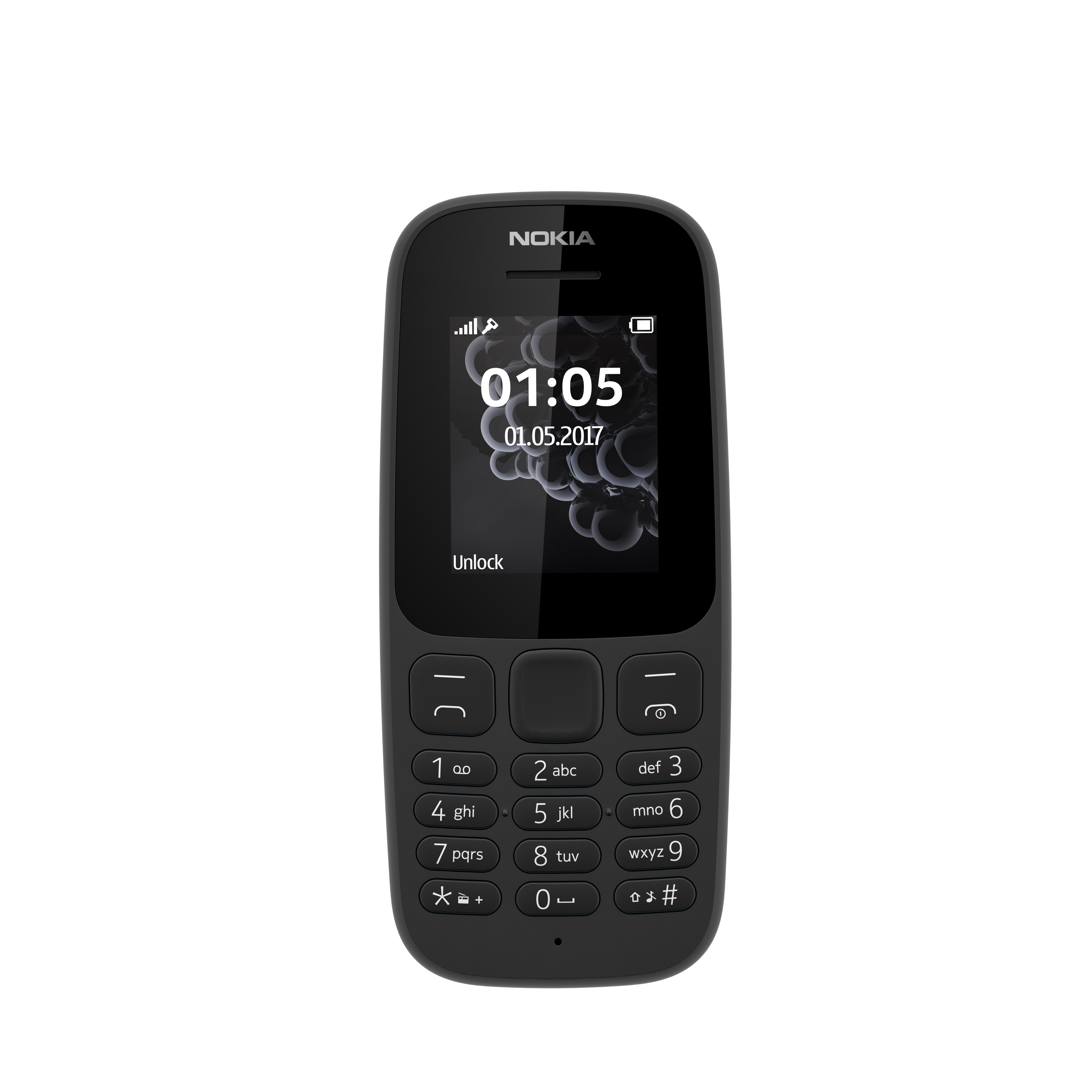 NOKIA 105 Dual Sim Handy, Schwarz