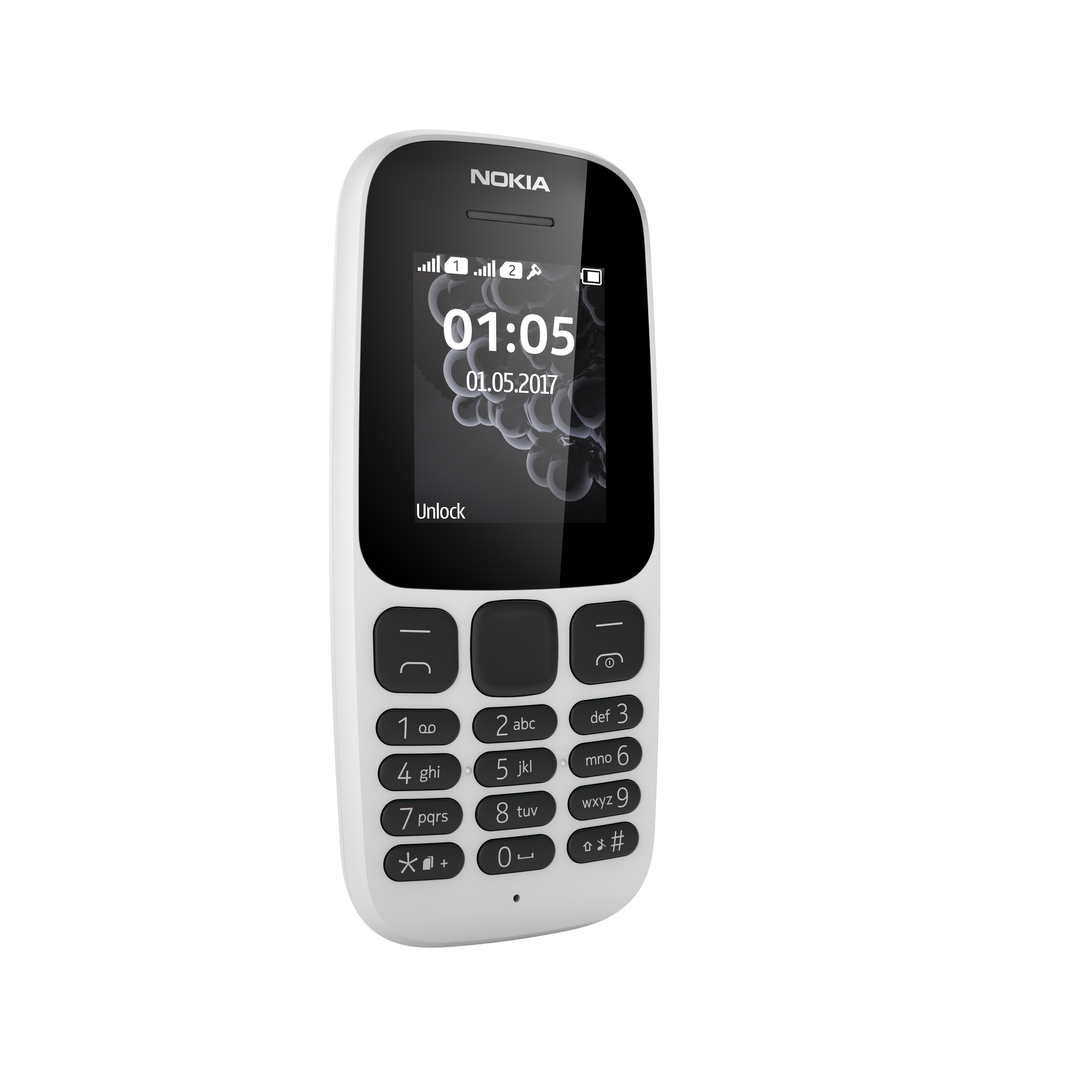 NOKIA 105 Dual SIM Handy, Weiß
