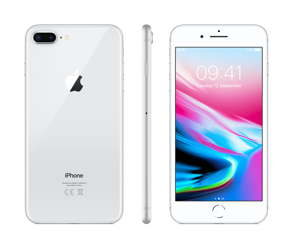 APPLE iPhone 8 Plus Silber 256 GB 256 GB, Silber