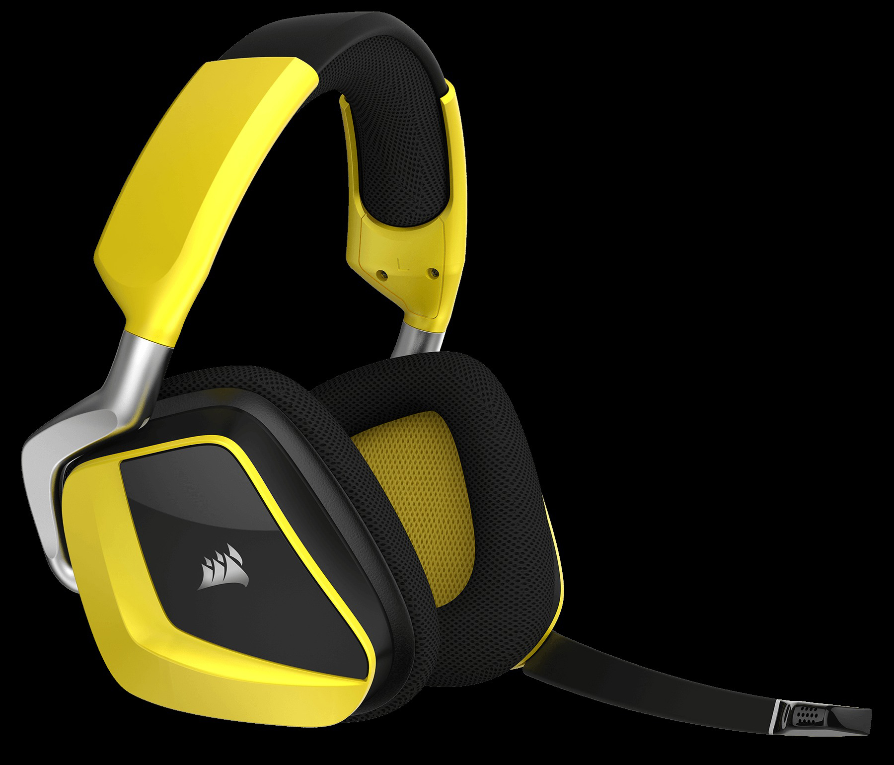 CORSAIR Void Pro RGB SE Premium Gaming Headset mit Dolby® Headphone 7.1, Over-ear Gaming Headset Gelb/Schwarz