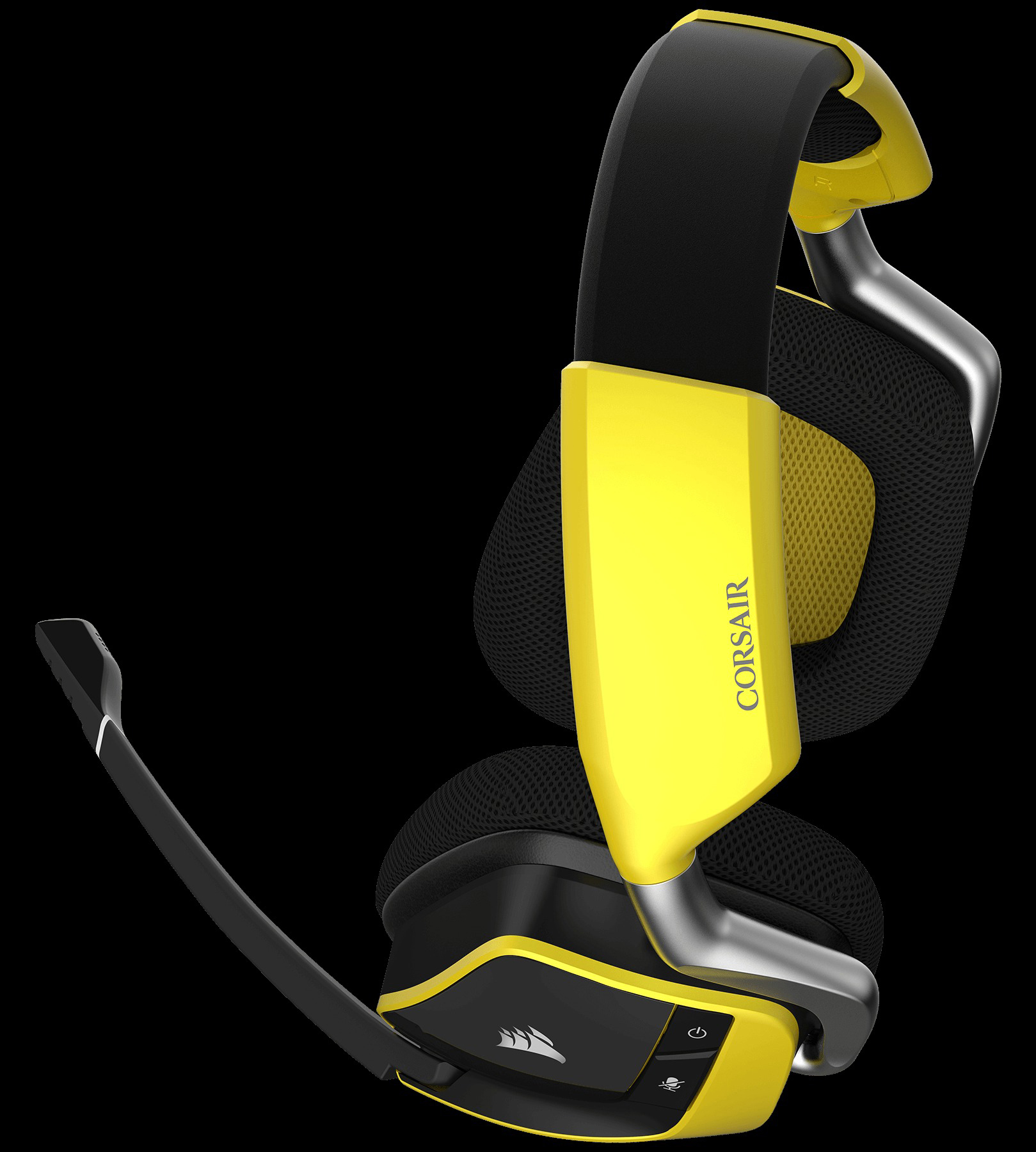 CORSAIR Void Pro RGB SE Premium Gaming Headset mit Dolby® Headphone 7.1, Over-ear Gaming Headset Gelb/Schwarz