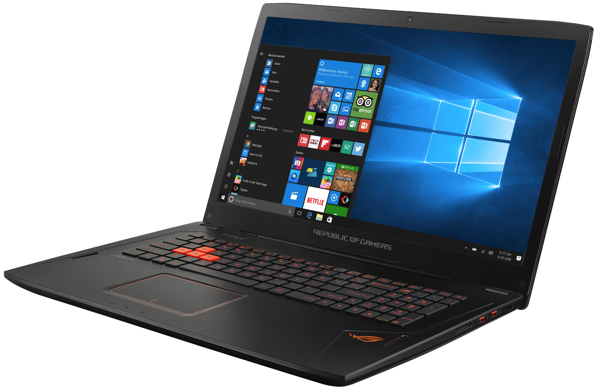 ASUS Gaming Notebook GL702ZC-GC098T (90NB0FV1-M01390) - (Ausstellungsstück) Gaming-Notebook, 17,3 Zoll, Full-HD, AMD Ryzen™ 5 1600 Prozesor, 8 GB, 1000 GB HDD + 256 GB SSD