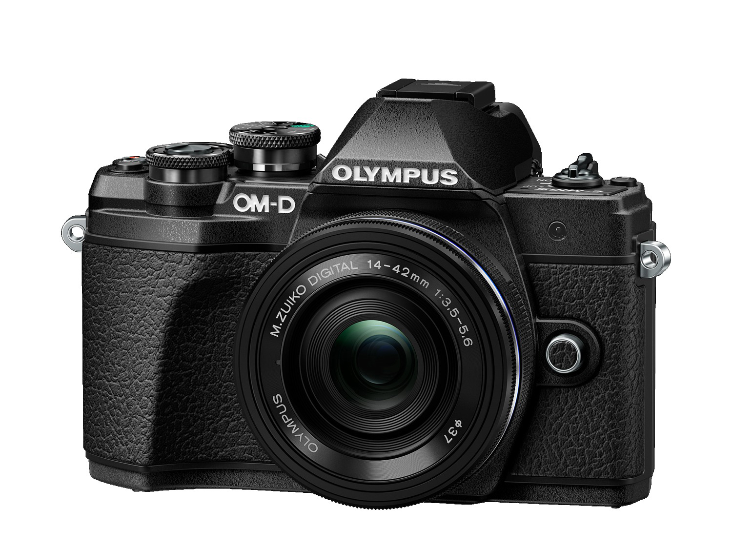 OLYMPUS OM-D E-M10 Mark III Kit Pancake Systemkamera mit Objektiv 14-42 mm, 7,6 cm Display Touchscreen, WLAN