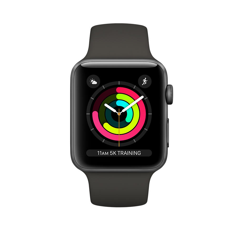 APPLE AW S3 GPS MR352TU/A 38mm Uzay Grisi Alüminyum Kasa ve Gri Spor Kordon