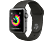 APPLE Watch Series 3 - Smartwatch (130 - 200 mm, Fluoroelastomero ad alte prestazioni, Space Grigio con braccialetto sportivo Grigio)