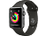 APPLE Watch Series 3 - Montre intelligente (140-210 mm, élastomère fluoré haute puissance, Gris space avec bracelet de sport en gris)