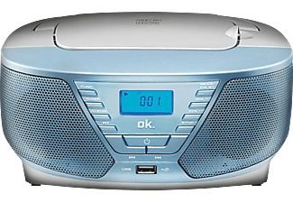 OK ok. ORC 311 - Radioregistratore - con USB - Azzurro - CD-Radio portatile (AM, FM, Azzurro)