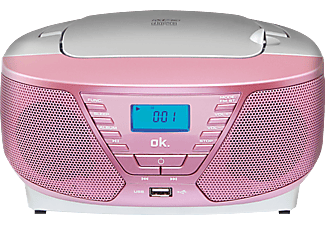 OK ORC 311 - Tragbares CD-Radio (AM, FM, Rosa)