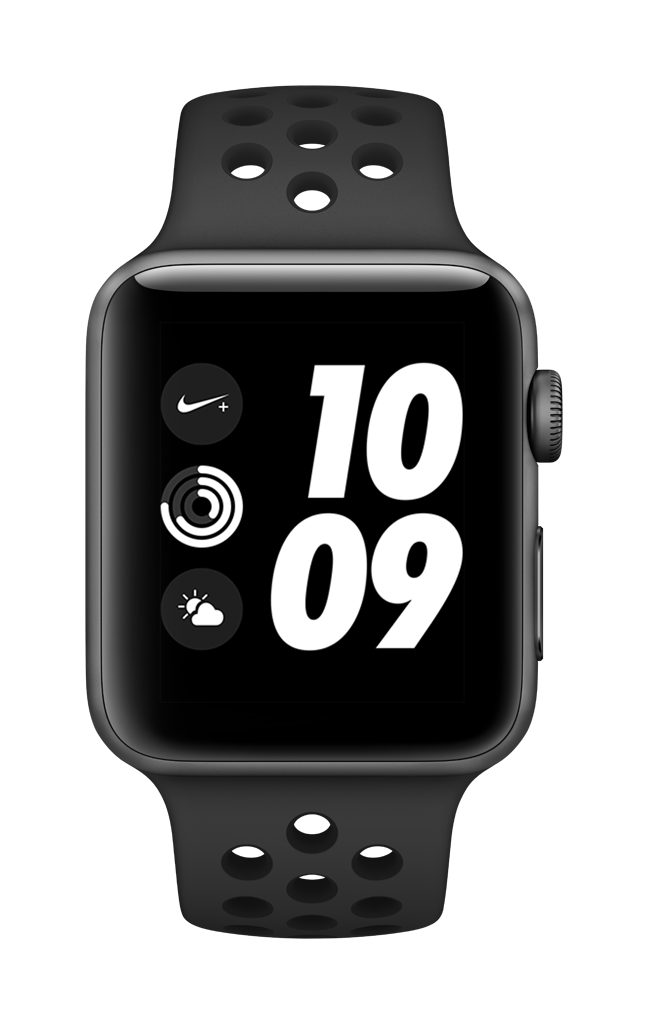 APPLE Watch Series 3 Nike+ 42mm spacegrijs aluminium / antraciet