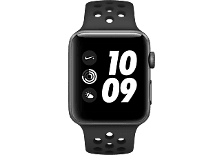 APPLE Watch Series 3 Nike+ 42mm spacegrijs aluminium / antraciet-zwart sportbandje