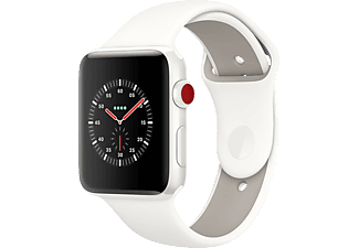 APPLE Watch Edition - Smartwatch (130 - 200 mm, Fluoroelastomero ad alte prestazioni, Bianco con braccialetto sportivo Bianco morbido/Selce)