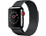 APPLE Watch Series 3 - Montre intelligente (130 - 180 mm, Acier inoxydable, Gris space avec bracelet milanais en noir space)