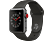 APPLE Watch Series 3 - Montre intelligente (130 - 200 mm, élastomère fluoré haute puissance, Gris space avec bracelet de sport en gris)