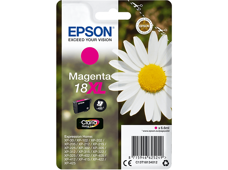 EPSON Inktpatroon 18XL Magenta (C13T18134022)